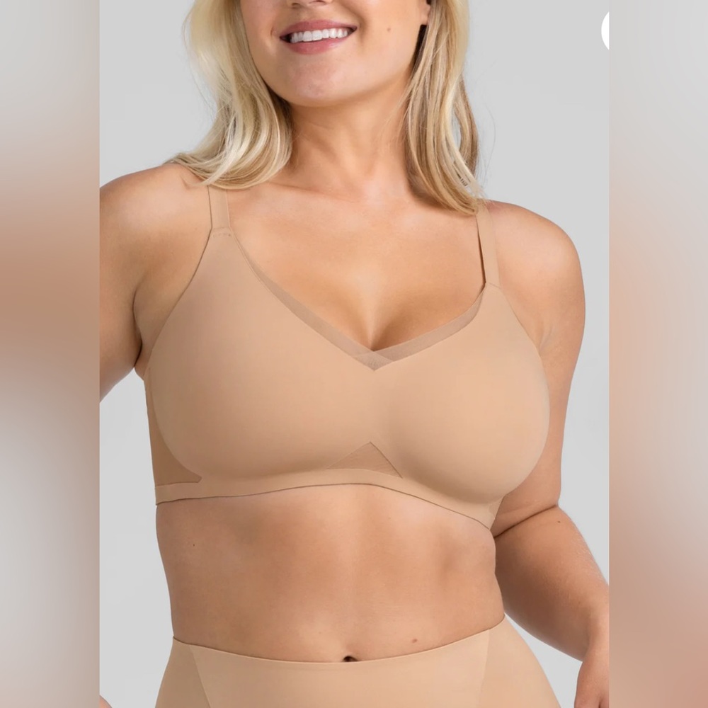 Honeylove | 1X Beige/Nude Sand Crossover Bra‎